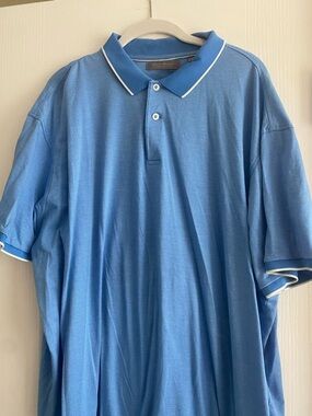 Daniel Cremieux Light Blue Polo with White Trim